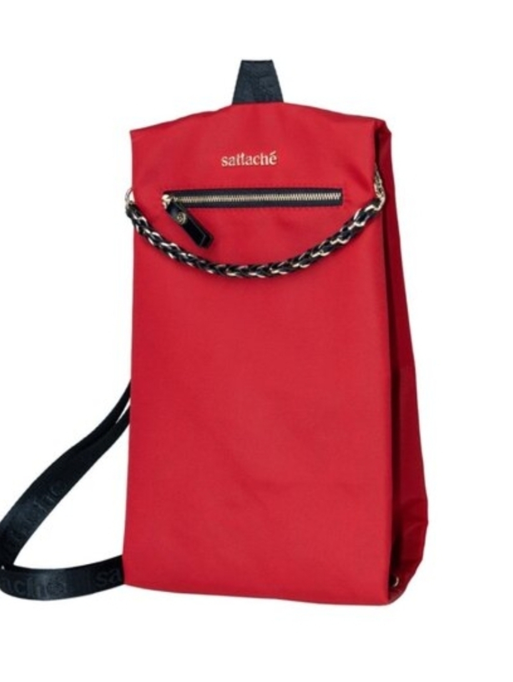 Sattache-Red Sling Backpack - Stylish Crossbody Bag, Travel Footwear Bag, Multi-